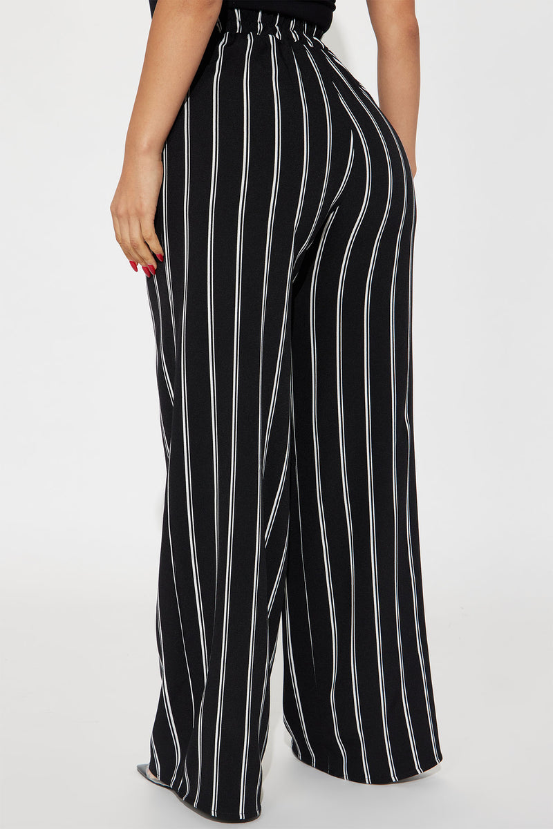 Be Right There Striped Trouser - Black/White | Fashion Nova, Pants ...