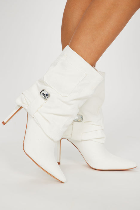 Buckle Up Baby Booties White Fashion Nova Shoes Fashion Nova