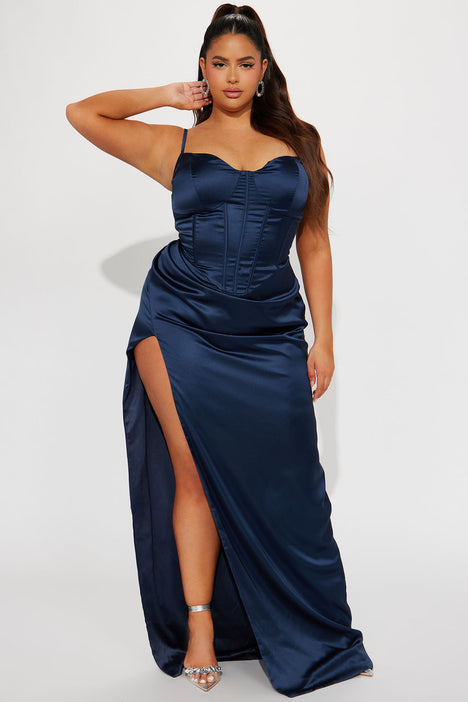 Marina satin shop dress fashion nova