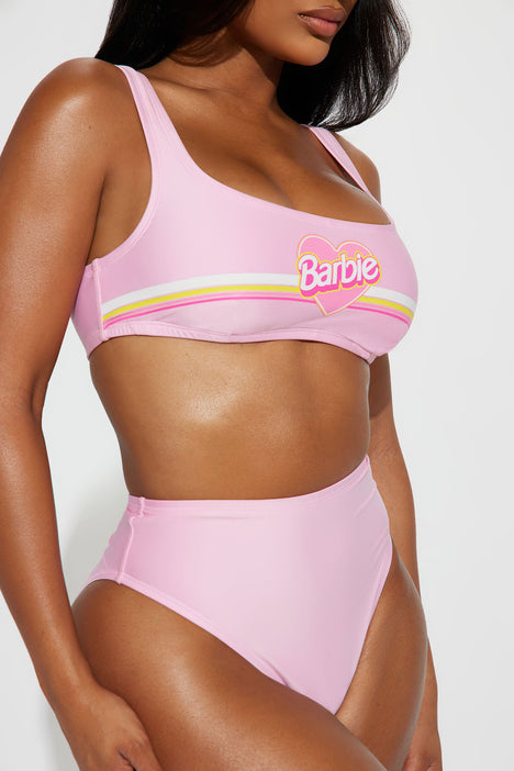 On The Pool Deck 3 Piece Bikini Set - Pink, Fashion Nova, Swimwear