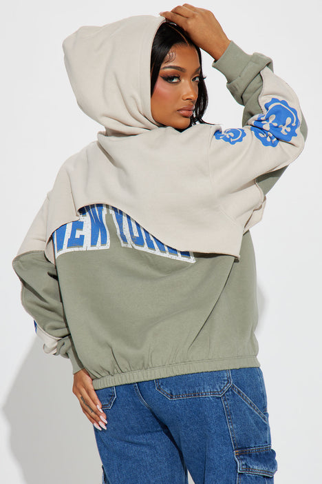 Layered hoodie best sale