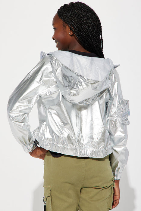 Silver windbreaker 2025