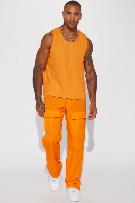 Neon orange discount cargo pants