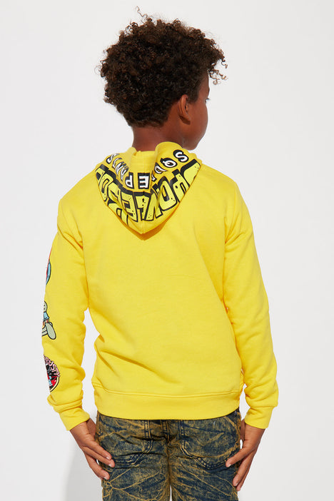 Mini Spongebob Squarepants Fleece Pullover Hoodie Gold Fashion