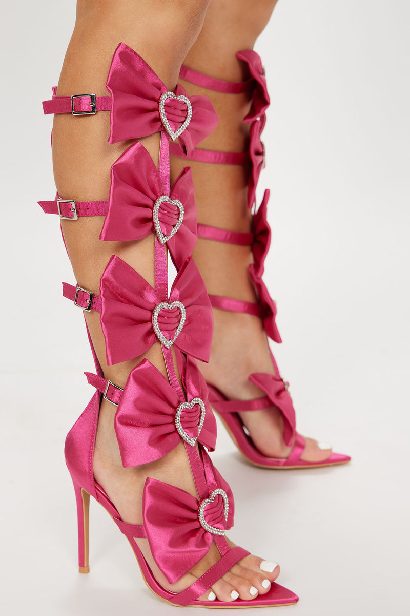 Always A Sweetheart Strappy Heels Fuchsia Fashion Nova, Shoes