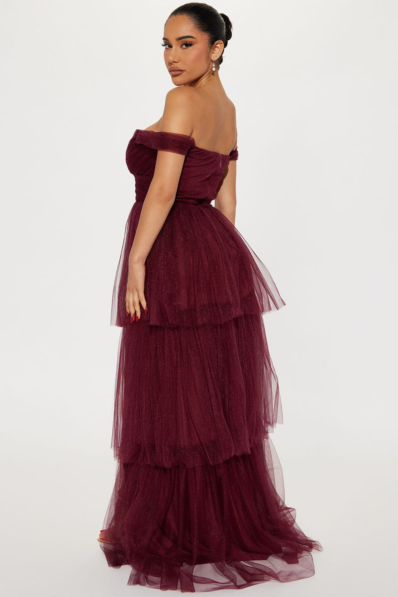 Miss Tiff Tulle Gown - Burgundy | Fashion Nova, Dresses | Fashion Nova