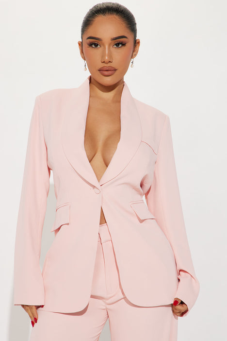 Fashion nova pink hot sale suit
