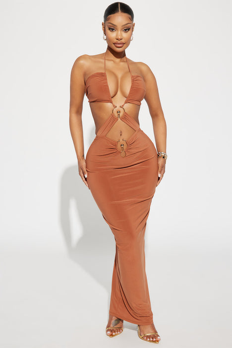 Sexy N Spicy Maxi Dress Copper Fashion Nova Dresses Fashion