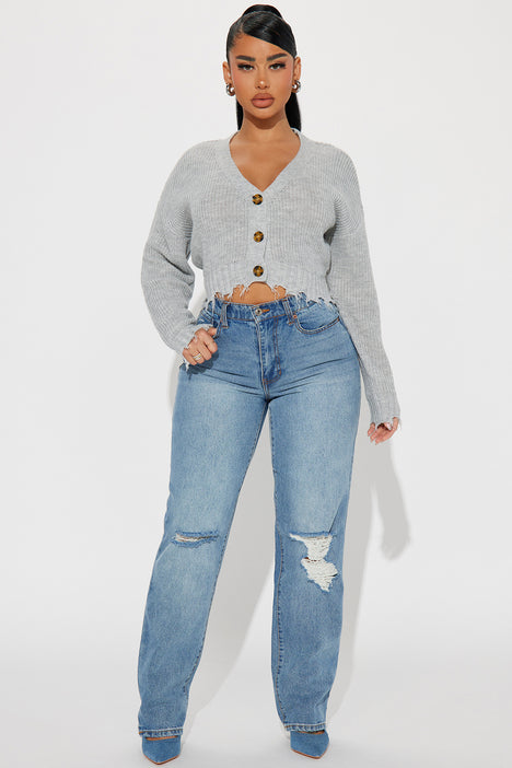 Cropped deals cardigan trend