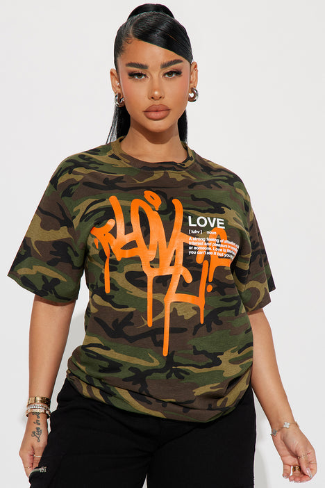 Define Love Camo Tshirt - Camouflage