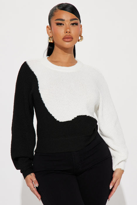 Fashion nova white sweater on sale