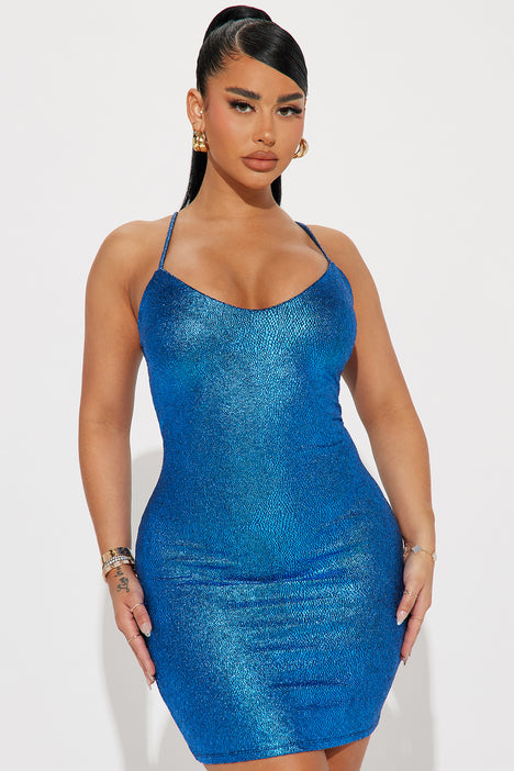 Fashion nova cheap metallic dress