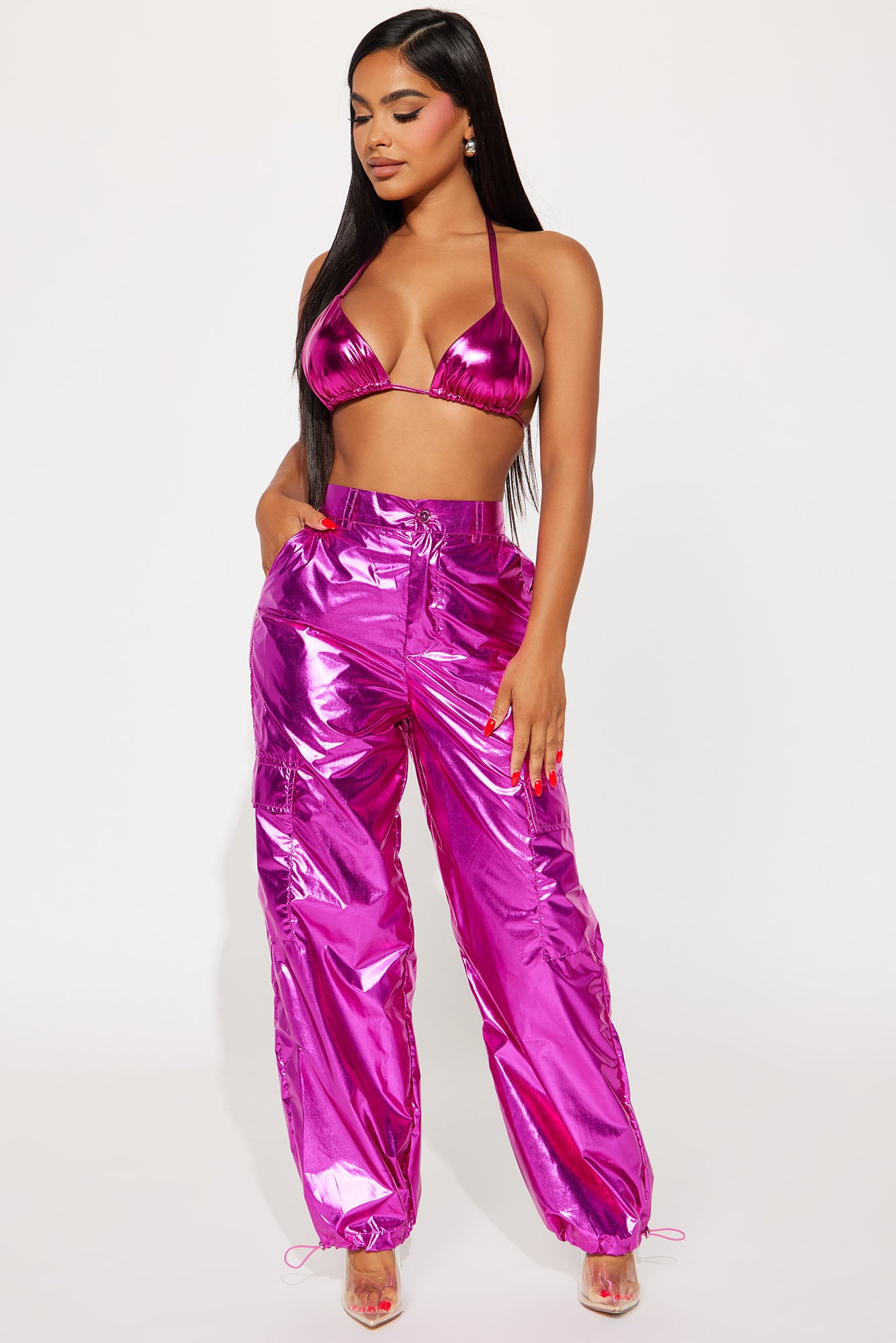 Pink pants fashion nova cheap