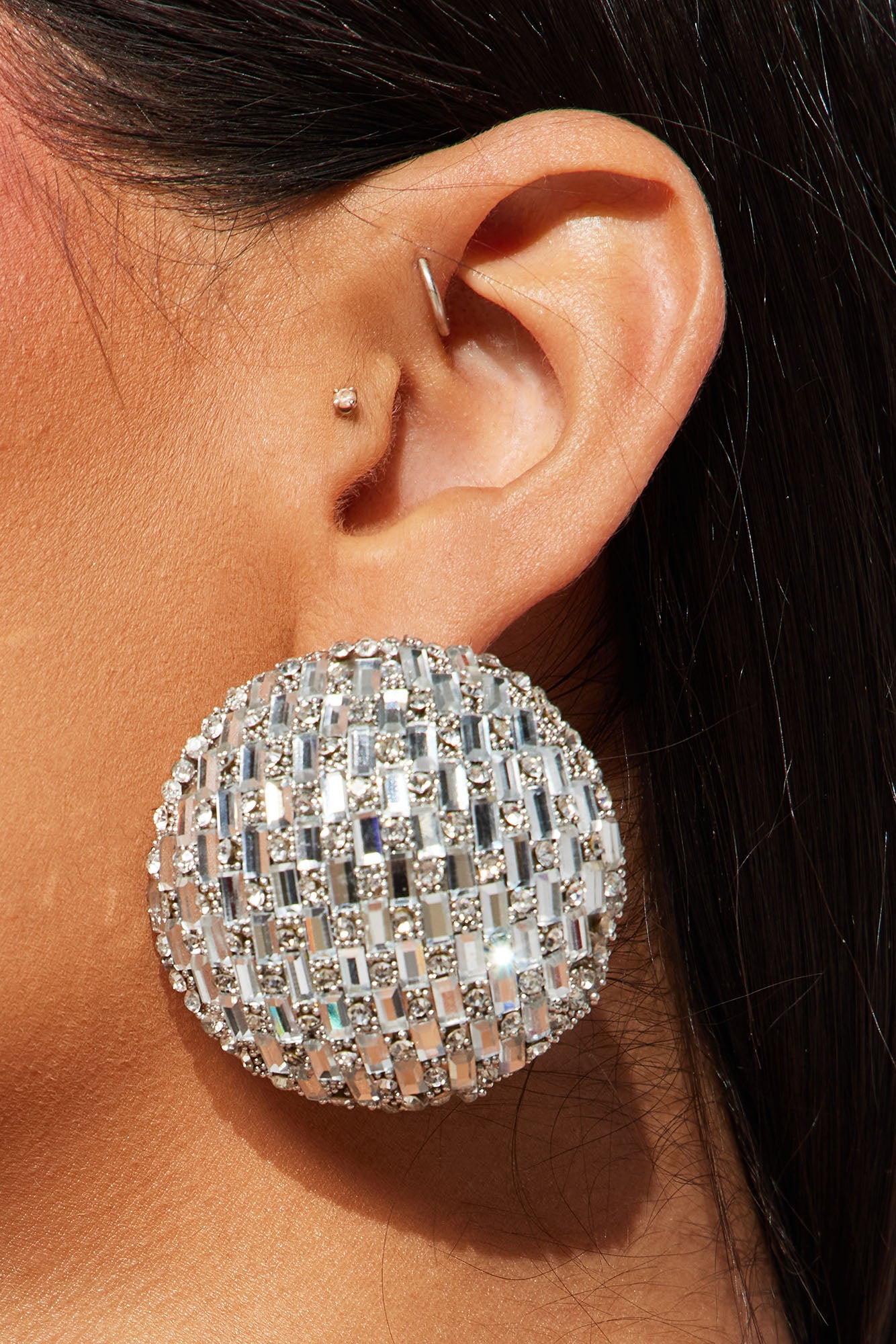 Through earrings hot sale