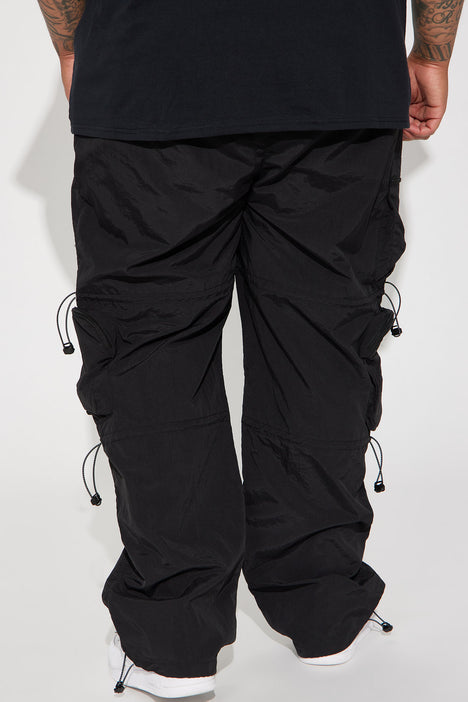 Act Like Homie Nylon Drawstring Cargo Pants - Black | Fashion Nova, Mens  Pants | Fashion Nova