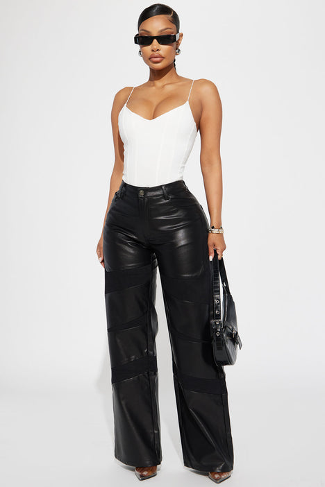 Leather pants 2025 fashion nova