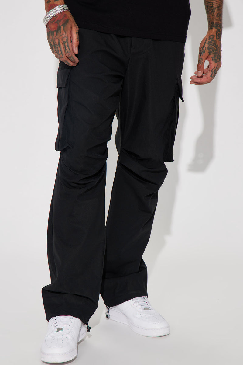 Fool For You Nylon Cargo Pants - Black | Fashion Nova, Mens Pants ...