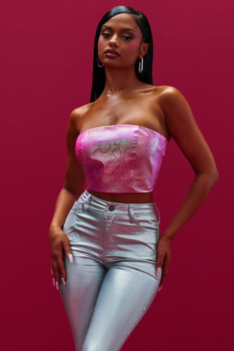 Pink outlet tube tops