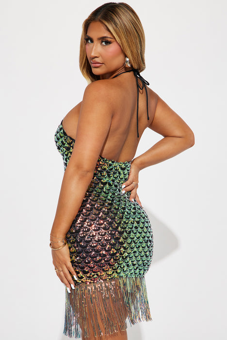 Black marcy deals sequin skirt dress