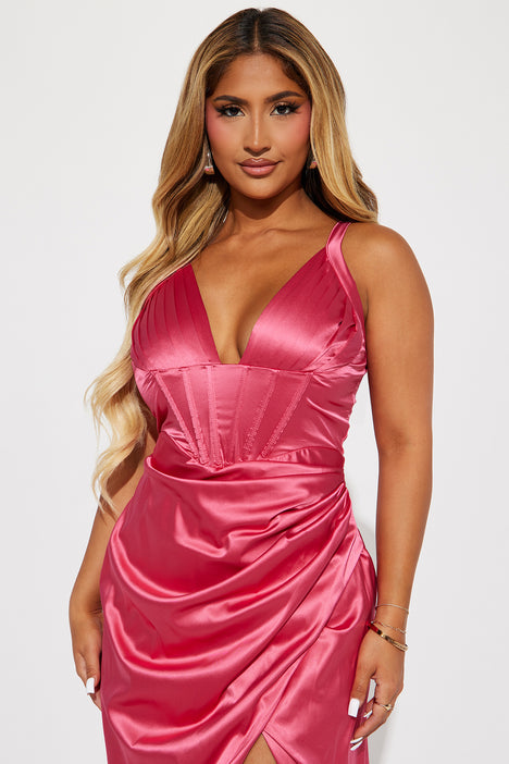 Fuchsia dress fashion nova on sale