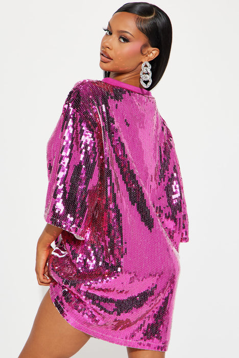 Fashion nova top sequin jersey dress