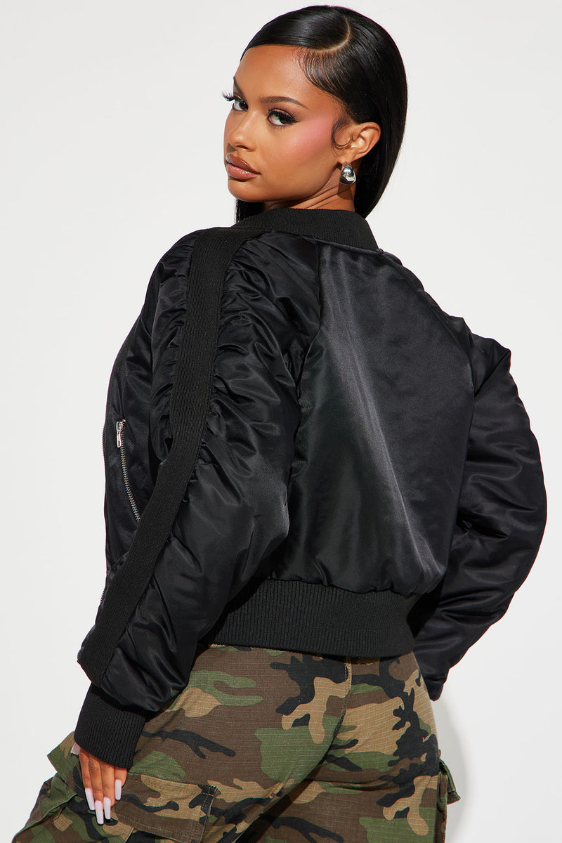 Ischia Bomber Jacket Black main image 1
