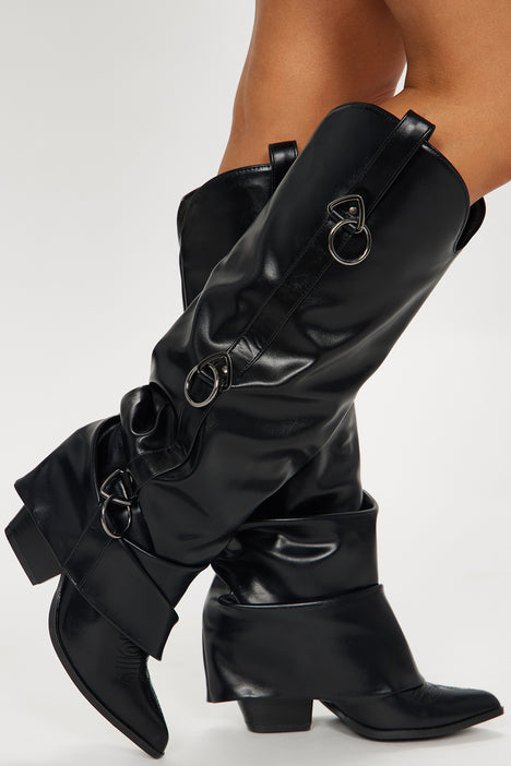Britney buckle riding boots sale