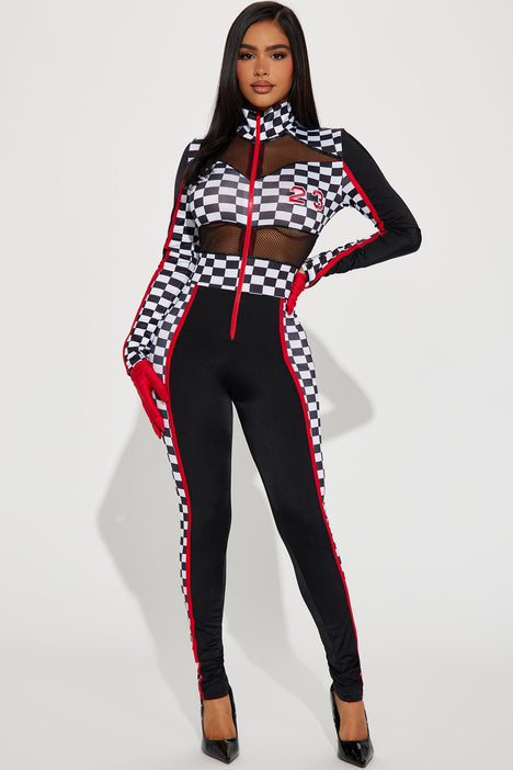 Fashion nova racer jumpsuit store