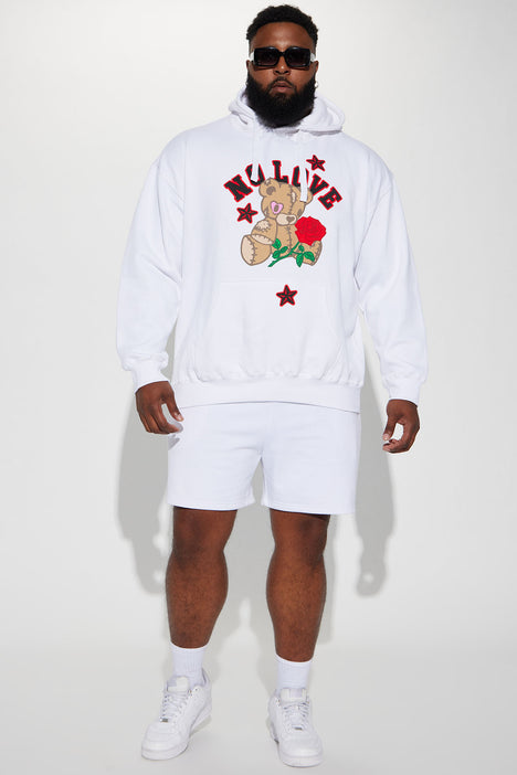 No love online bear hoodie