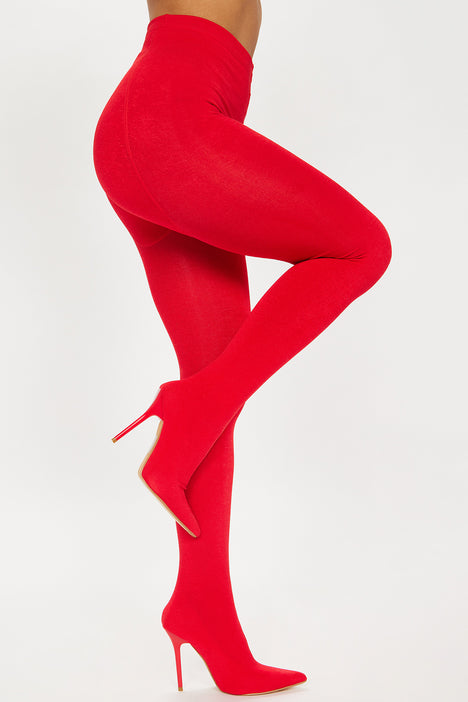 Fashion nova deals red boots