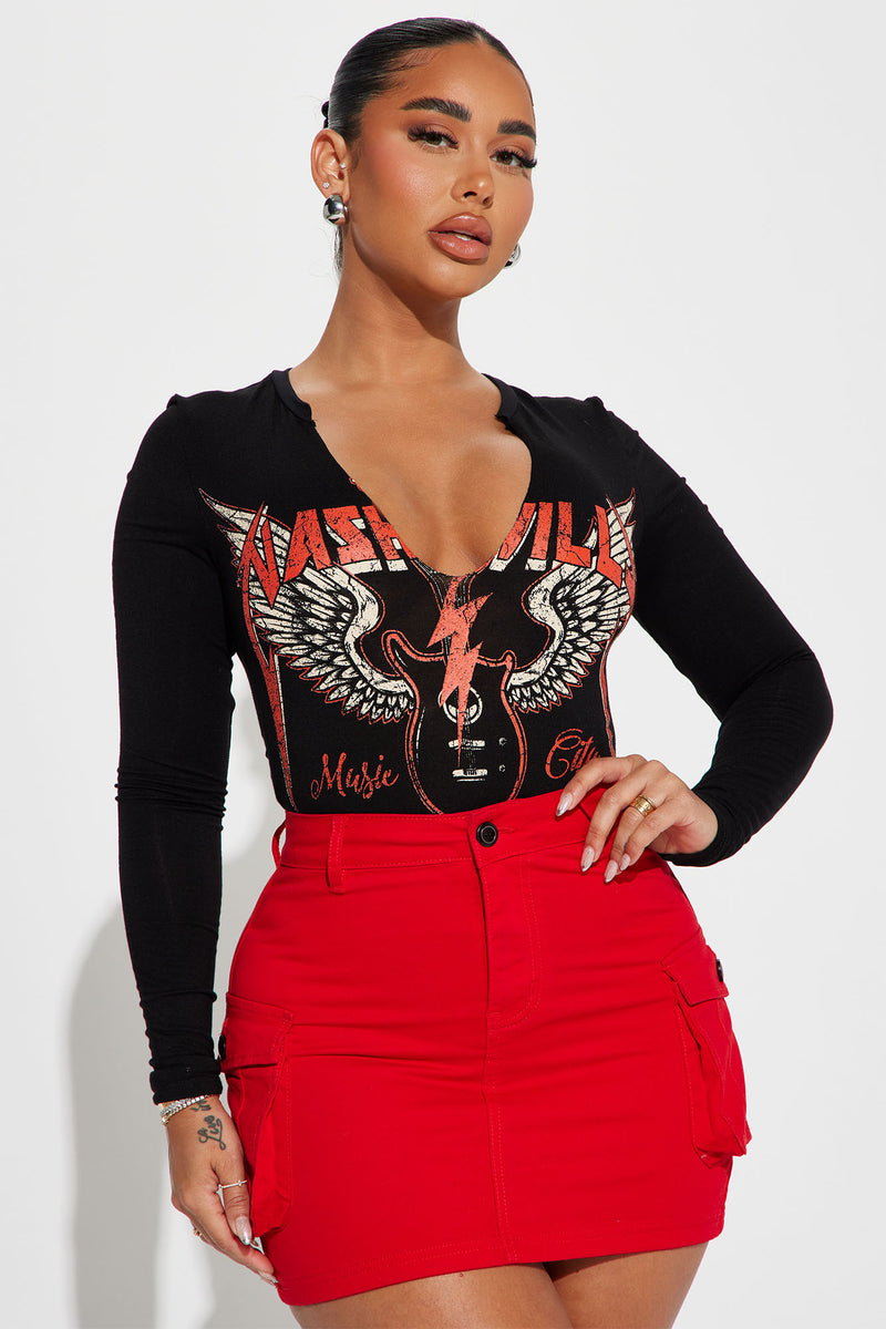 Rocker Babe Bodysuit - Black | Fashion Nova, Screens Tops and Bottoms ...