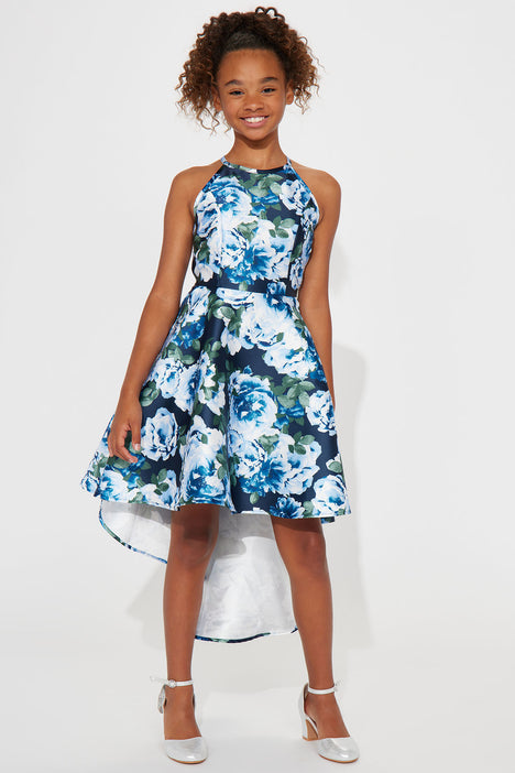 Mini She Is Beauty She Is Grace Maxi Dress Navy combo Fashion