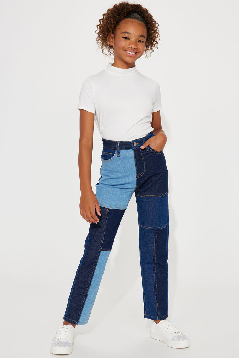 Mini Colorblock Denim Skinny Jeans - Light Blue Wash | Fashion Nova ...