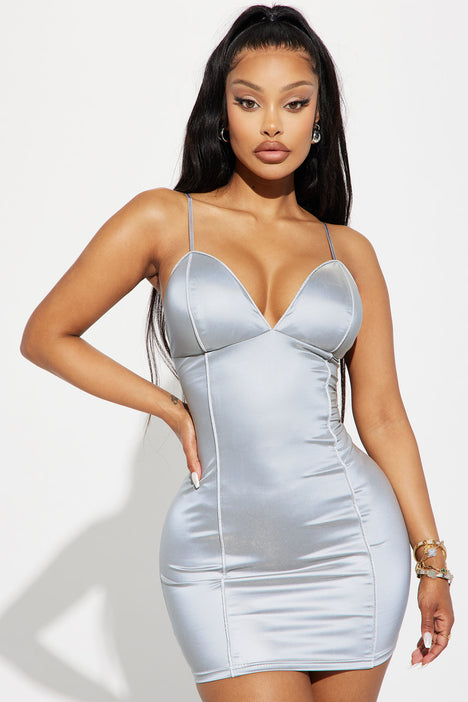 Reflective bodycon sale dress