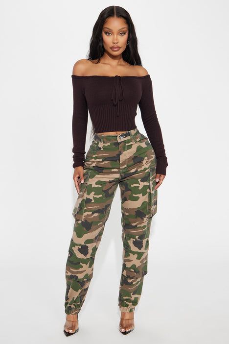Camo jogger outfit cheap