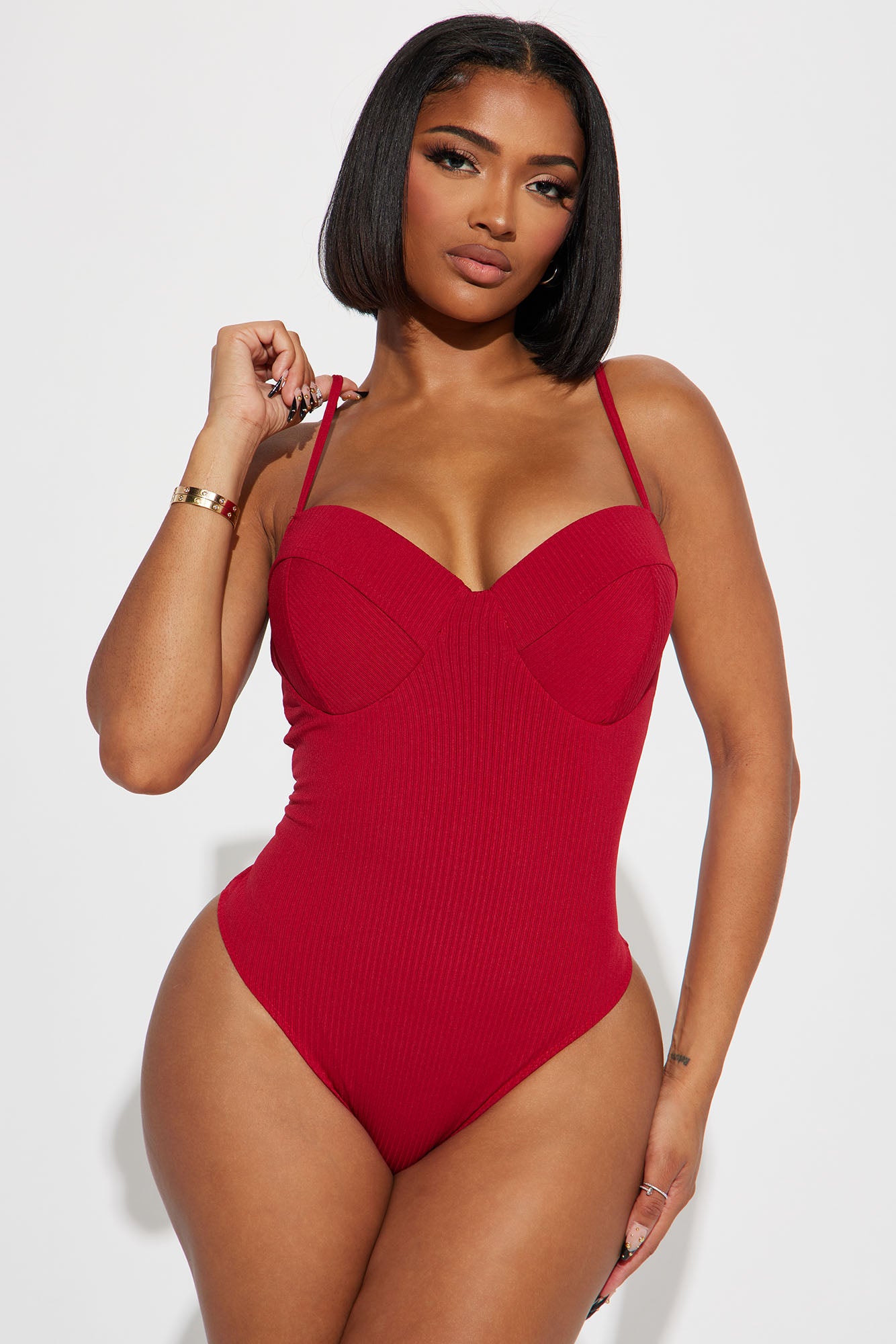 Do Right By You Bodysuit - Red