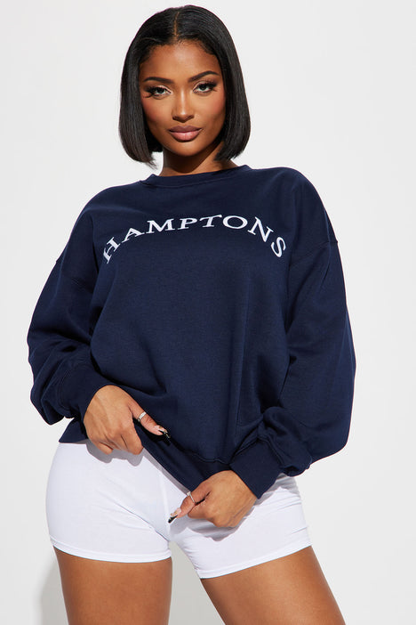 Navy hotsell sweatshirt women's