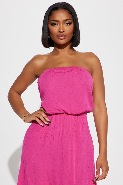 Pink gauze dress sale