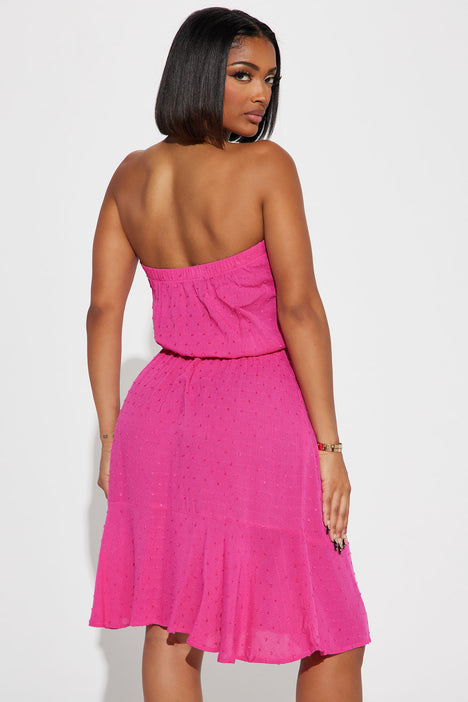 Pink online gauze dress