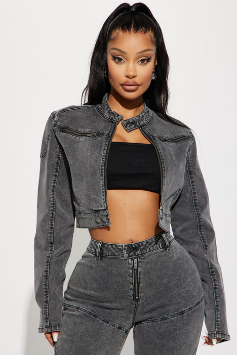 Denim moto cheap