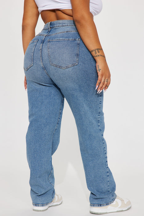 Nova 90s Straight Leg Jeans Vintage Blue Wash