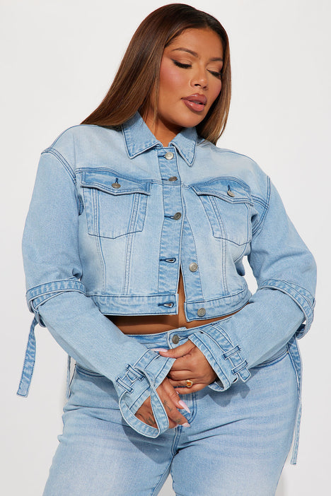 Long denim jacket fashion nova new arrivals
