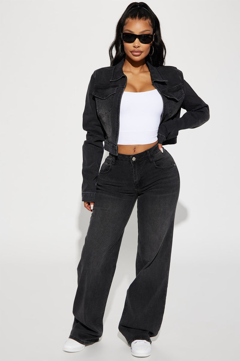 Vita Low Waist Stretch Baggy Jeans - Black Wash | Fashion Nova, Jeans ...