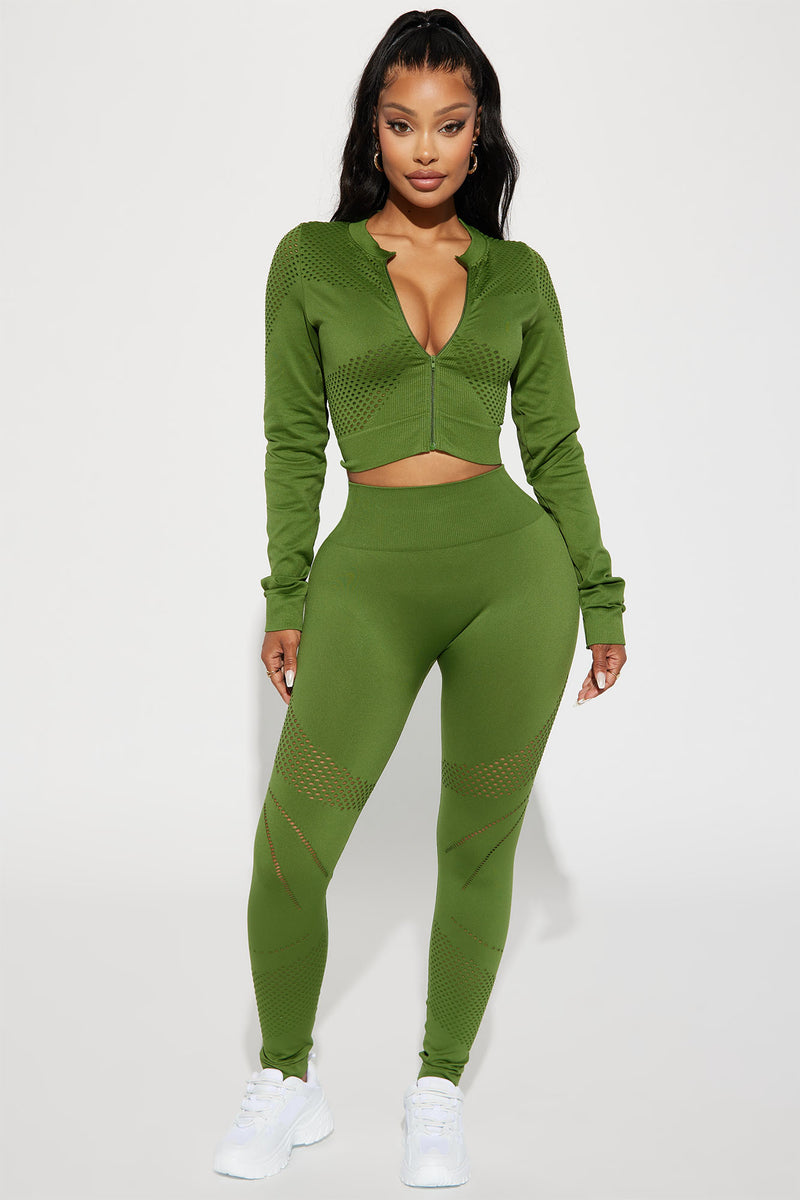 Work Out For Me Laser Cut Seamless Jacket Olive Fashion Nova, Nova