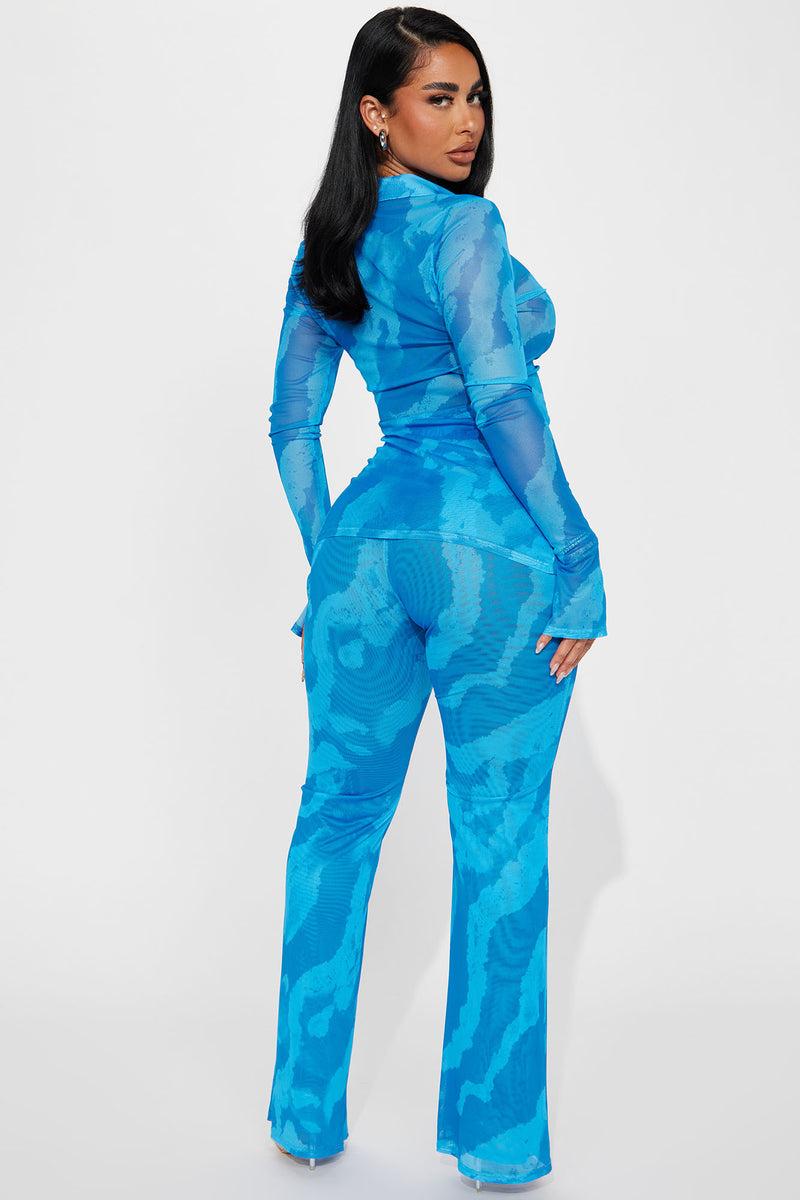 Carolina Mesh Pant Set - Blue | Fashion Nova, Matching Sets | Fashion Nova