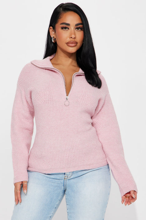 Pink sales quarter zip