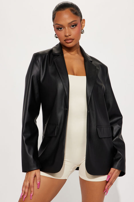 Simple black jacket online