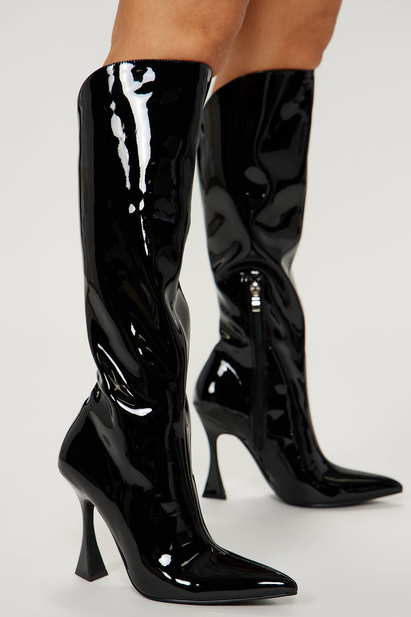 Tell It Again Heeled Boots - Black | Fashion Nova, Shoes | Fashion Nova