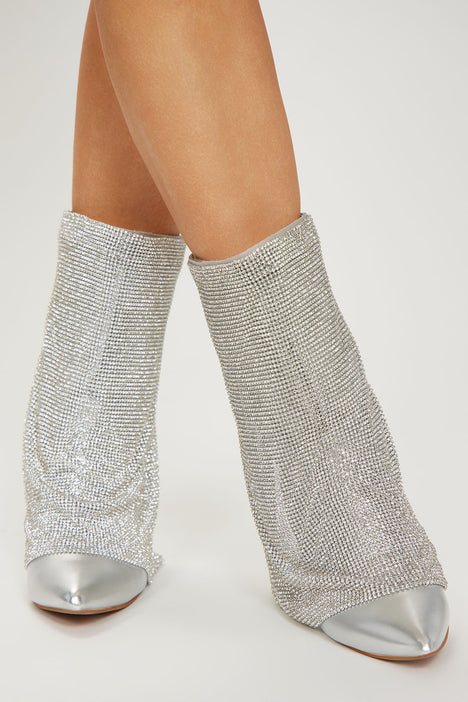 Fashion nova clear boots discount