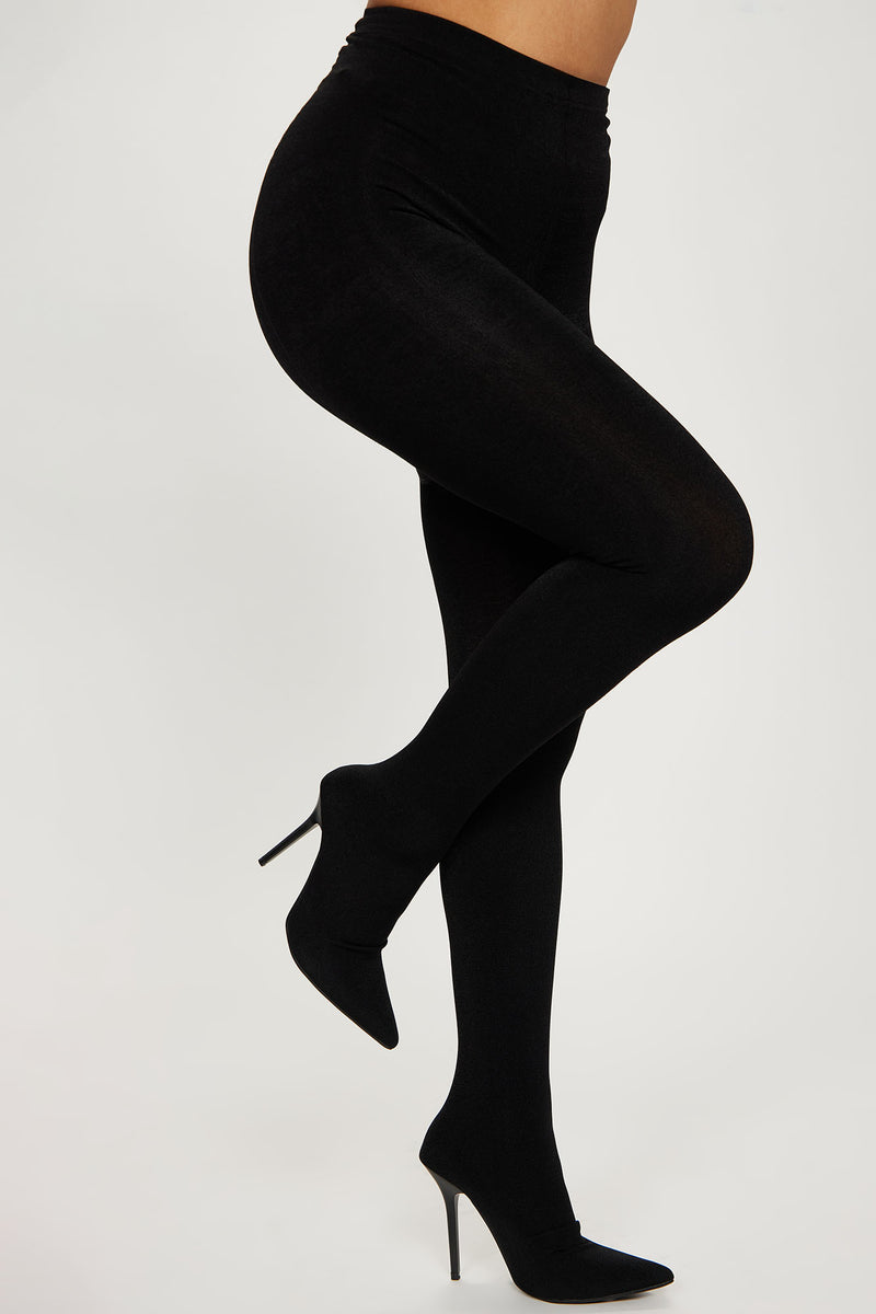 Bottes Pantboots Fashion Nova, Résilles, Effet Collants, Pointure 42 – Noir